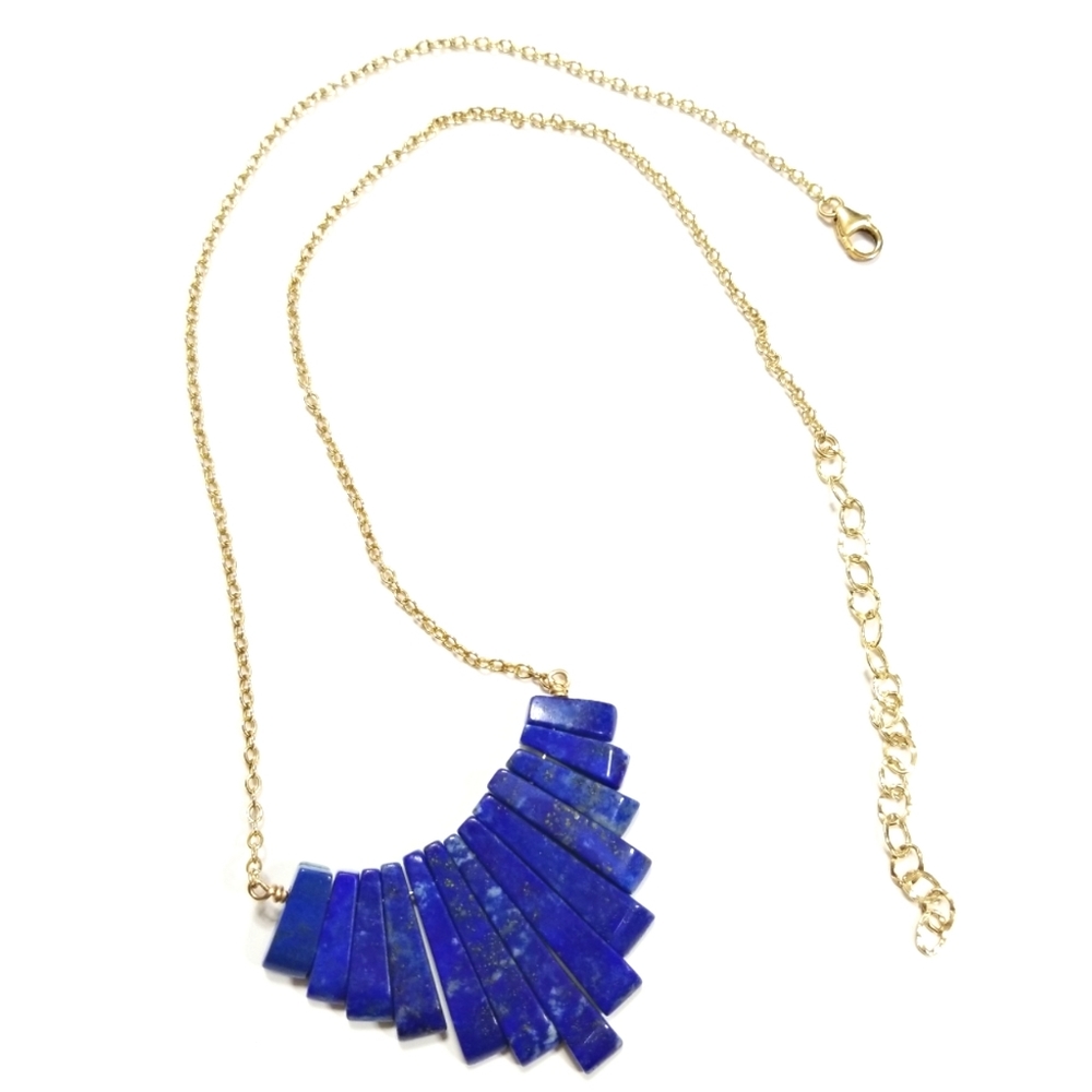 Heather Hawkins Lapis Tribal Necklace